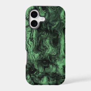 Nervous Energy Grungy Abstract Art Green Ash