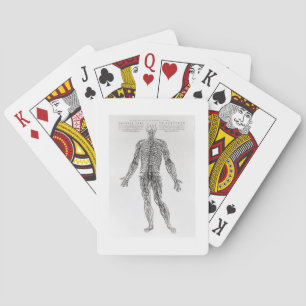 Nervous System (b/w print) Playing Cards
