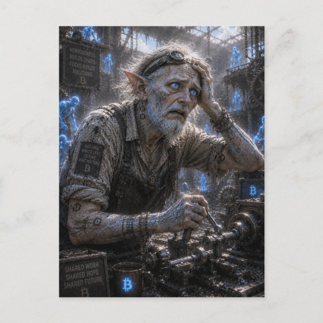 Nervousness / Assembler / Machine Shop Postcard (Front)