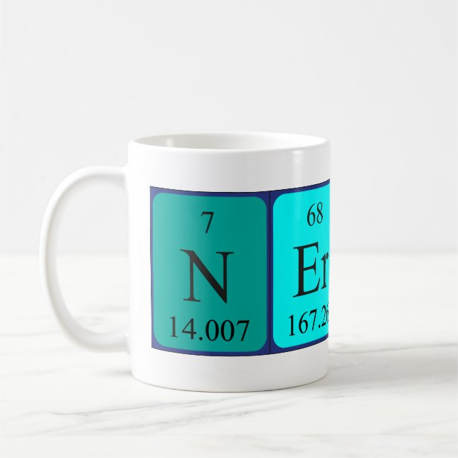Nerys periodic table name mug (Left)