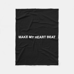 Nessa Barrett Heart Beat Lyric Fleece Blanket