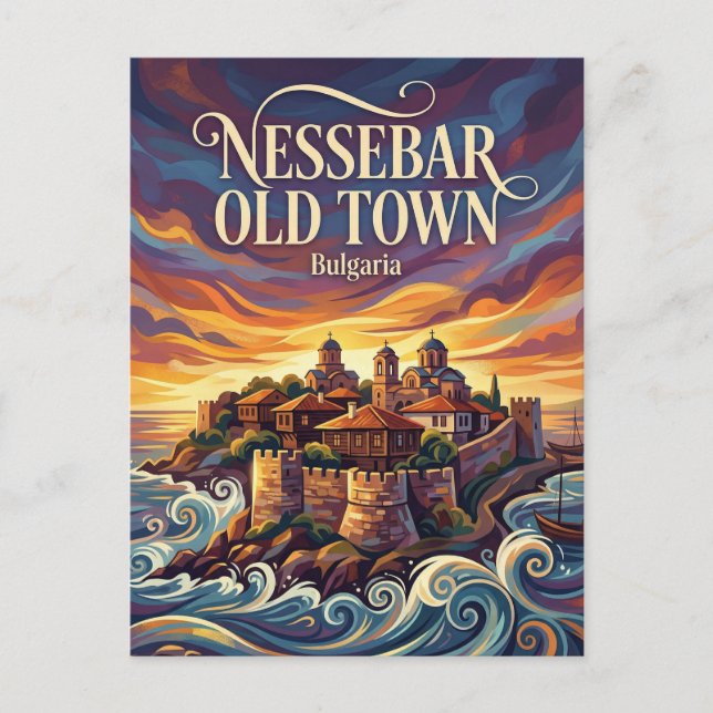 Nessebar Old Town Bulgaria Postcard (Front)