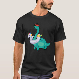 Nessie Unicorn Pool Inflatable Loch Ness Monster T-Shirt