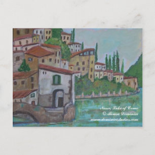 Nesso, Lake of Como in Italy Postcard