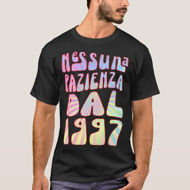 Nessuna Pazienza Dal 1997 26 Ani Compleanno Retrò  T-Shirt (Front)