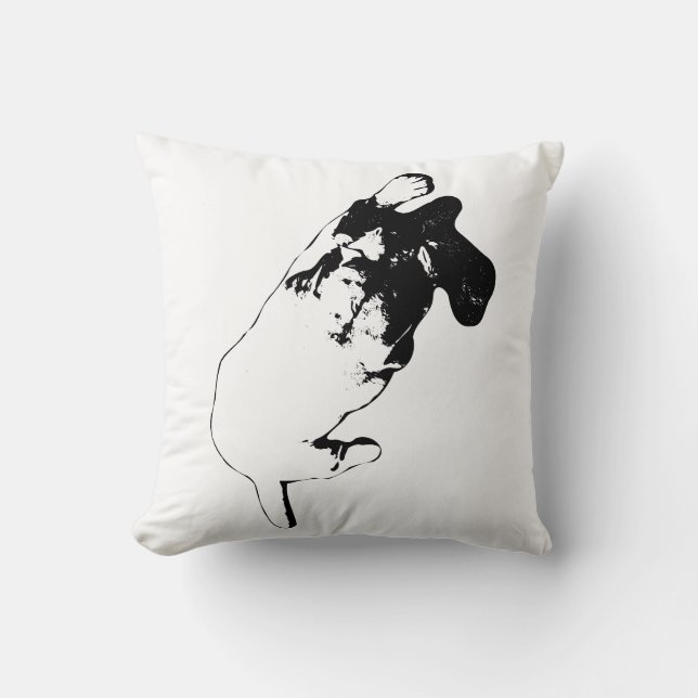 Nest & Bear – Gentle Lines Cushion (Front)