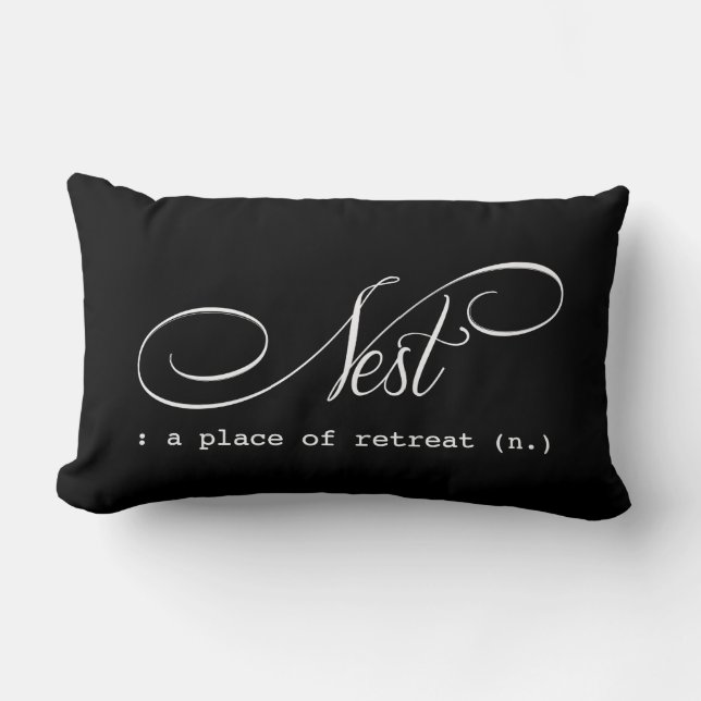 Nest Customisable Lumbar Pillow (Front)