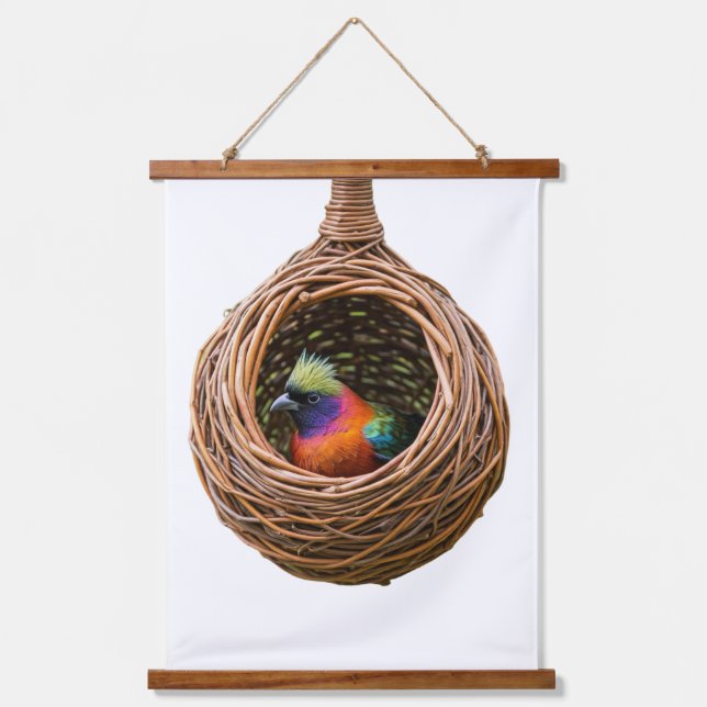 Nest of a Weaverbird Hanging Tapestry (Front)