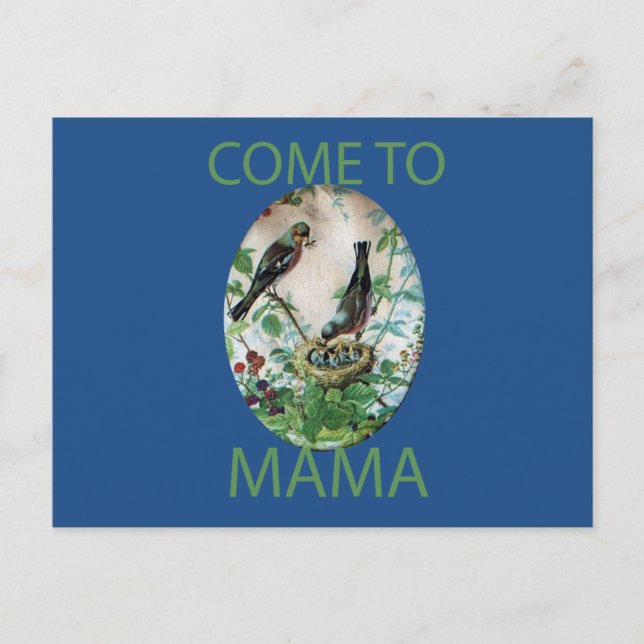 Nest of Joy: Family's Nourishing Young Spirit Love Postcard (Front)