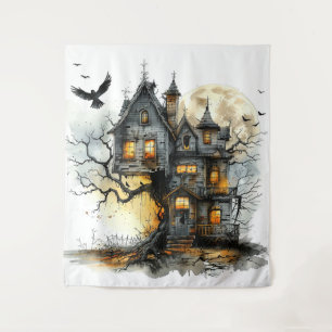Nest of Nightmares: The Treeborne Manor Halloween Tapestry