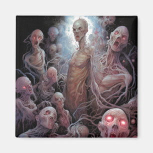 Nest Of Undead Zombies Horror Art Magnet