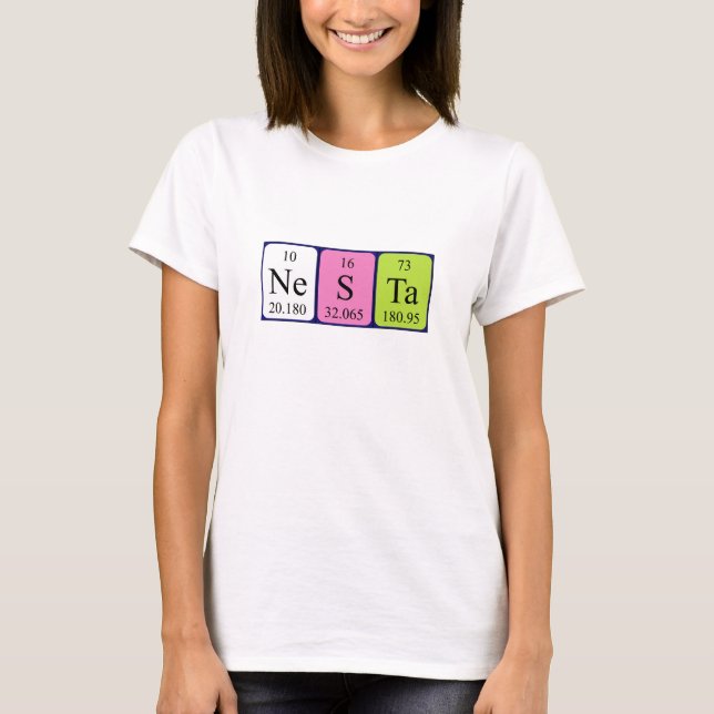 Nesta periodic table name shirt 8 (Front)