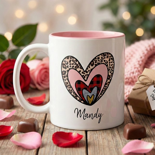 Nested Hearts Mug – Custom Name Gift (Creator Uploaded)