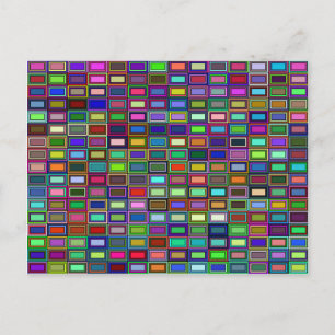 Nested Rectangles Postcard