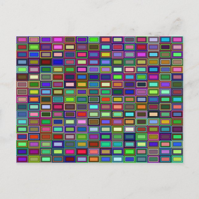 Nested Rectangles Postcard (Front)