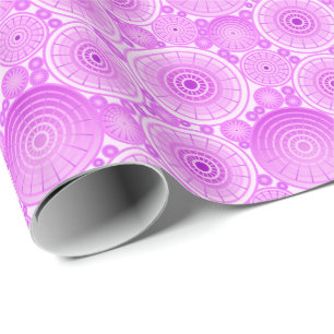 Nested wheels - lavender and purple wrapping paper