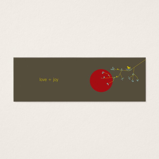 Nesting Bird Family Baby Shower DIY Favour Gift Ta (Front)