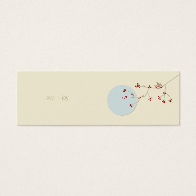 Nesting Bird Family Baby Shower DIY Favour Gift Ta (Front)