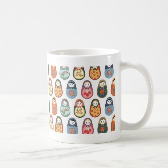 Nesting doll print coffee mug (Right)