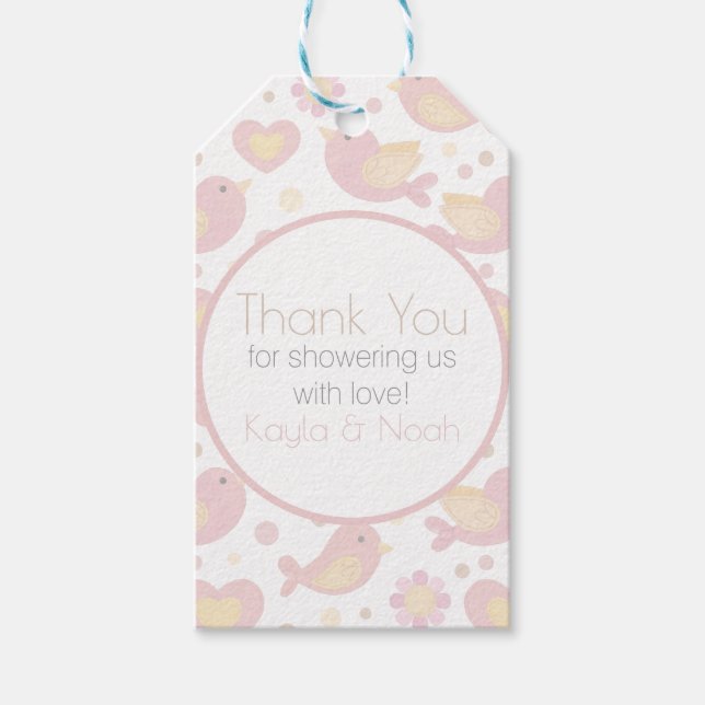 Nesting Party Favor Tags (Front)