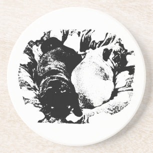 Nestled Pugs, Table Warmth Coaster