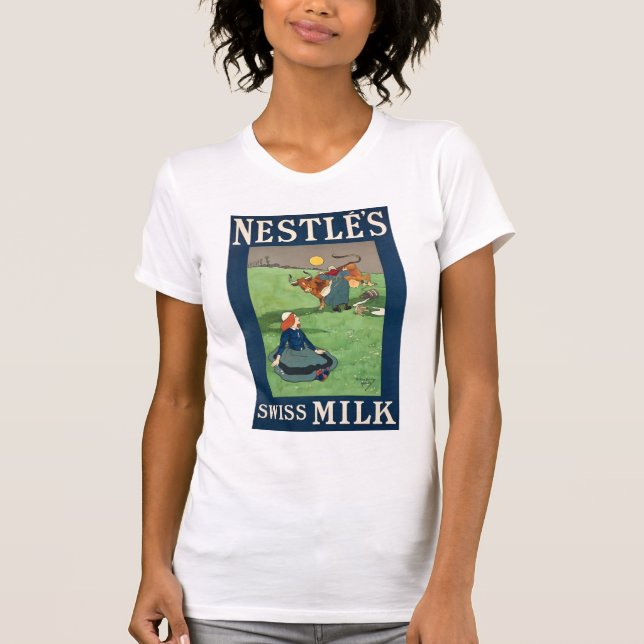 Nestle's Swiss Milk W's white T-Shirt (Front)