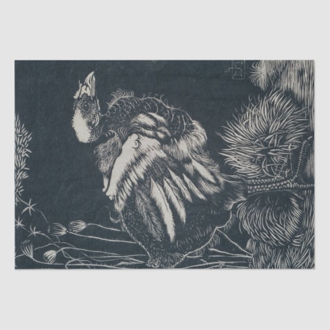 Nestling Bird (by Jan Mankes) Tissue Paper (Front)