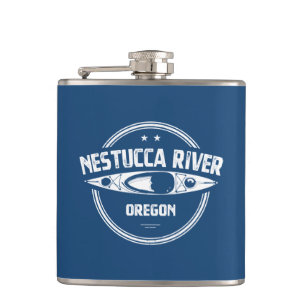 Nestucca River Oregon Kayaking Hip Flask