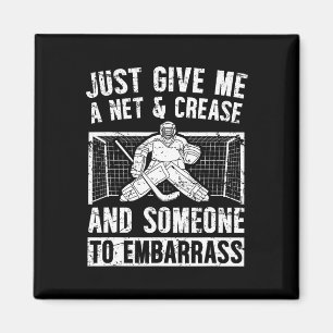 Net And Crease Ice Hockey Goalkeeper Ice Hockey Go Magnet