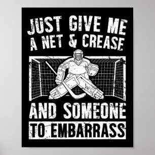Net And Crease Ice Hockey Goalkeeper Ice Hockey Go Poster