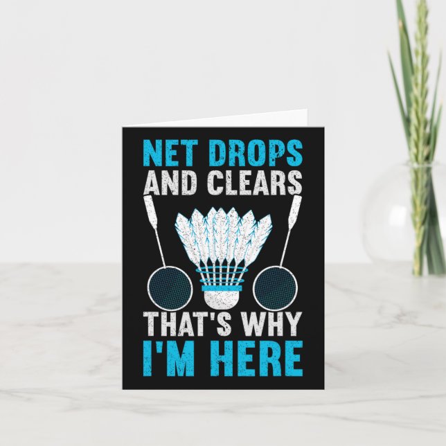 Net Drops And Clears That's Why I'm Here Funny Dmi Card (Front)