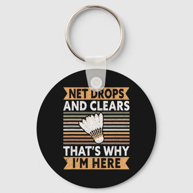 Net Drops And Clears That's Why I'm Here Funny Dmi Key Ring (Front)