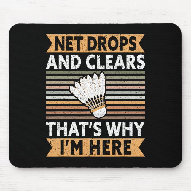 Net Drops And Clears That's Why I'm Here Funny Dmi Mouse Pad (Front)