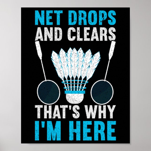 Net Drops And Clears That's Why I'm Here Funny Dmi Poster (Front)