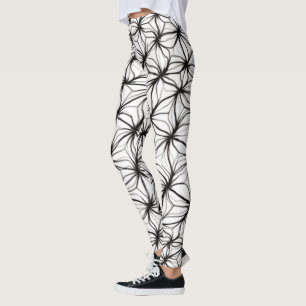Net Geometry – Diamond Mesh Abstract Leggings