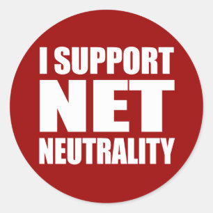 Net Neutrality Classic Round Sticker