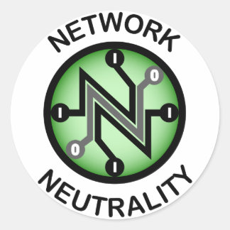 Net neutrality classic round sticker