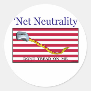 Net Neutrality - Don't Tread On Me Classic Round Sticker
