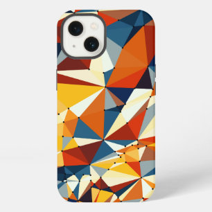 Net of multicolored triangles iPhone 13 case