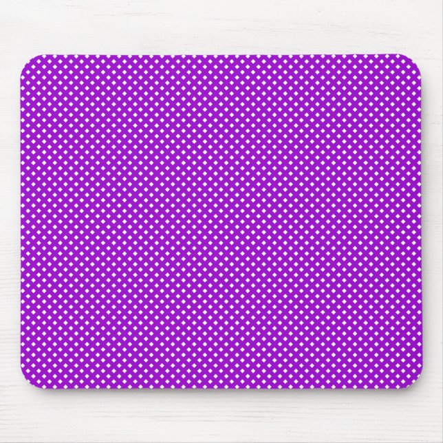 Net Pattern Purple with White Mouse Pad (Front)