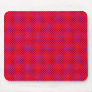 Net Pattern Red with Blue Mouse Pad