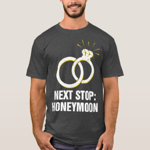 Net Stop Honeymoon Wedding Party Husband And Wife  T-Shirt