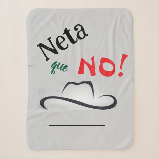 Neta que No! Sherpa Blanket (Front)