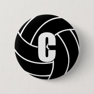 Netball Centre C 6 Cm Round Badge
