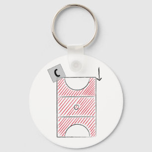 Netball Centre Keychain