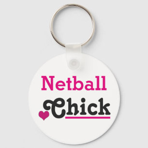 Netball Chick Key Ring