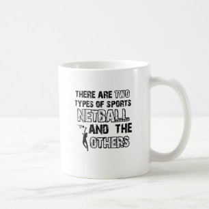 Netball designs for lovers of the sport coffee mug