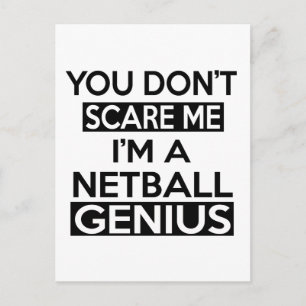 NETBALL GENIUS DESIGNS POSTCARD