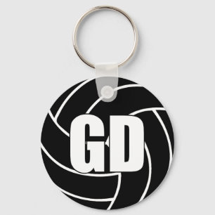 Netball Goal Defence GD Key Ring