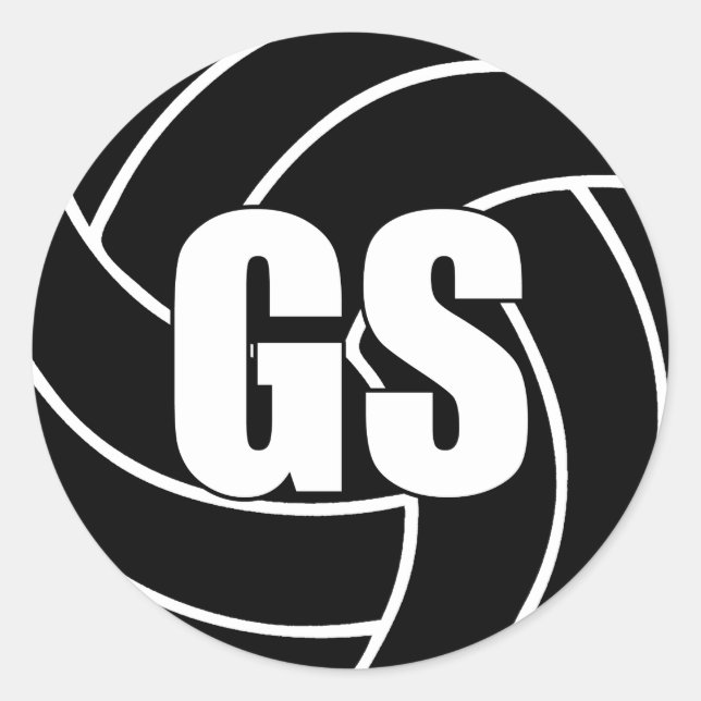 Netball Goal Shooter, GS, Netball Team Stickers (Front)